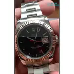 勞力士 116264 爬山虎 DATEJUST ROLEX 黑色面盤 白金