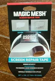 Magic Mesh Screen Repair Tape (9ft x 2in) Item #MM401112