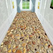 Runner Rugs, Washable Rectangular Rugs Anti-Slip Carpet Contemporary Passage Runner Rug for Hallway,0.6m x 3.5m
