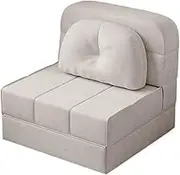 Sleeper Chair Folding Sofa Bed, Convertible Sleeper Chair Bed, Modern Floor & Futon Couch for Living Room/Home Office/Guest Beds/Apartment/Upstairs Loft Convertible(Gray,72cm)
