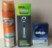 Gillette Labs Razor +1 Blade + Fusion Shaving Gel + After-Shave Effortless Shave