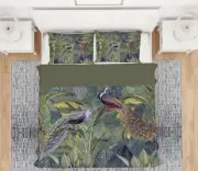 3D Green Peacock 2679NA Bed Pillowcases Quilt Cover Duvet Andrea haase Fay
