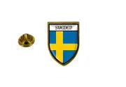 pins pin's flag national badge backpack hat shield world sweden