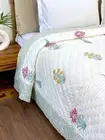 Indian Handmade Block Print Bedding Quilt Jaipuri Razai Cotton Quilted Bedspread