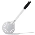 Pizza Turning Peel 7 Inch Round Anodized Aluminum Perforated Pizza Peel Turne...