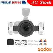 Godox MF12 Two Macro Flash Speedlite Light With Battery & Color Filter Diffuser