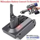 For Dyson V8 Vacuum Milwaukee Battery Adapter to SV10 V8 Animal Cordless HEPA