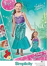 Simplicity 8725 Children's Sewing Pattern 18-Inch Doll Costumes, Size 3-4-5-6-7-8