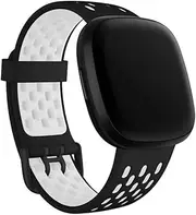 [Seleek] Replacement Bands Compatible with Fitbit Versa 3 / Versa 4 / Sense/Sense 2, Silicone Adjustable Classic Accessory Wristband Fitness Straps for Women Men,Small and Large