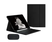 Keyboard Case for iPad 9th/8th/7th Generation with Touchpad and Pencil Holder - Round Keys, Detachable Trackpad