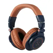 V8-3 Over Ear Foldable Noise Cancelling Heavy Bass Microphone bluetooth Headphone BROWN COLOR