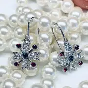 Swarovski Crystal snowflake earrings