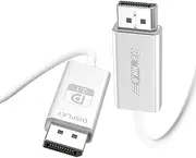 Fiber Optic Displayport 2.1 Cable 2M, DP 2.1 Cable[16K30Hz 8K60Hz 4K240Hz], Super Flexible Display Port Cord AOC Support UHBR10/HDR/HDCP/DSC 1.2a/FreeSync G-Sync for Gaming Monitor 4090 Video Card