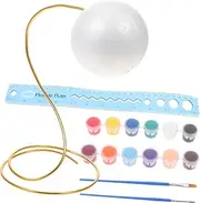1 Set DIY Earth Globe Model Kit Educational Craft Ball Kit for Ages for School Projects and Creative Activities Encourages Exploration and Communication Skills
