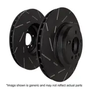 EBC - Compatible with 08-16 Mitsubishi Lancer Evo 10 2.0 Turbo (1 piece rotor) U