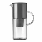 Stelton EM Water Filter Carafe, 2l, Smoke, Diameter: 10.5cm, Height: 23.3 cm