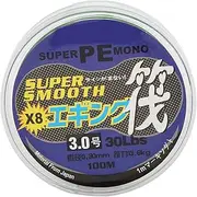8 Strand Braided PE Fishing Line, 100 M Abrasion Resistant Casting Line, Height Density Bite Proof Wire for Raft Row Boat Fishing