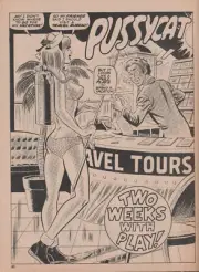 Cartoon Capers Dec 1970 - Risque Cartoon Gags & Jokes, Pussycat by Jim Mooney