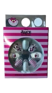 Primark Ladies Alice In Wonderland 24 Pk False Nails Christmas Gift