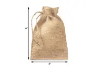 20 Burlap Bags with Drawstring Small 4" x 6" Party Favors Wedding Gift Birthday!