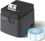 Desk Bluetooth Barcode Label Printer: 221D Label Maker with Direct Black