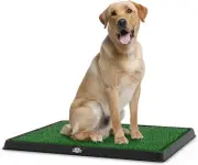 Indoor Puppy Dog Pet Potty Training Pee Pad Mat Tray Grass House Toilet W/ tray