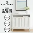Sarantino Eleni 2-Door Sideboard Cabinet Storage Console Cupboard in White