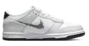 Nike Dunk Low Glitch Swoosh White Grey GS