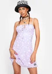 [Minga] Flower Girl Lilac Mini Dress
