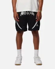 [The Anti Order] The Anti Order Sparta Mesh Basketball Shorts Black/white - Size M M Black/White