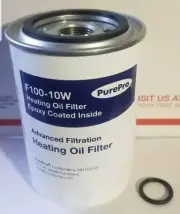 PurePro F100-10W Replaces Garber Model R Spin On Furnace Fuel Oil Filter Epoxy