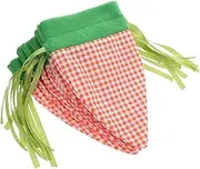 EPIGEIST 6Pcs Carrot Treat Bags Drawstring Easter Present Bags for Birthday Party Favor for Easter Egg Hunt Candy Storage Spring Celebrations