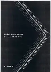 Singer 6104 Zig Zag Sewing Machine Instruction Owners Users Guide Manual Book