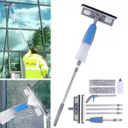 Extendable Window Cleaner Kit Telescopic Glass Cleaning Pole Long With Squeegee