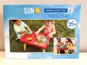 Sand & Water Sensory Activity Kids Table 2 Tables in One Inside Outside Toy 2+