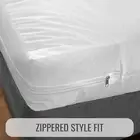 Bed Cover Full Size Fitted Sheet Zippered Vinyl Mattress Protector Waterproof