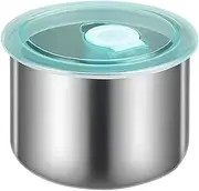 Stainless Steel Snack Containers With Lids, Leak-Proof Reusable Storage Containers, 40 cm Stackable Space-Saving Design for Travel, Meal Prep, Daycare, Kids' Snacks, Small Portions, and Daily Use