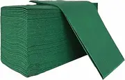 JEBBLAS Cloth-Like Paper Napkins, Disposable Guest Towels, Linen Feel Hand Towels, Soft, Absorbent Paper Hand Towel for Kitchen, Parties, Bathroom, Restaurant, Events, 20 * 40cm 50 Pcs, Green