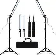 Kit de iluminación LED para estudio de fotografía con 180 luces LED negro US NEW