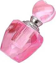 HOUDERCO Decorative Glass Perfume Bottle with Heart Shaped Topper Boxed Small Perfume Bottle Versatile Refillable Fragrance Container for Weddings Decor