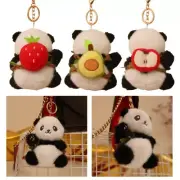 Panda Plush Keychain Toy Small Stuffed Animal Keyrings For Backpack Purse