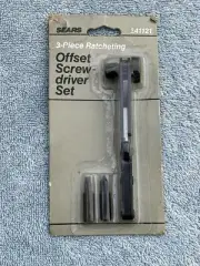 Craftsman Offset Screwdriver Set 41121 New In Package 3 Piece Ratcheting Tools
