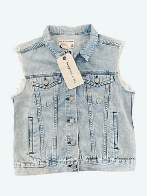 Women's Rag Bone Light blue Denim Vest Size S