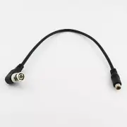 1x BNC Male Right Angle to RCA Female CCTV DC Power Coax Converter Cable 35cm