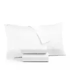 new SOLID WHITE Charter Club Sleep Luxe 800 TC 100% Cotton DOUBLE BED Sheet Set