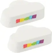 ASAKKURA Cloud Shape Bath Balls 2pcs Spa Bathing Foaming Household Bath Nourishing for Boys and Girls and Adults