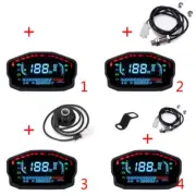 Motorbike External Speedometer Water Thermometer with Digtal Display Screen