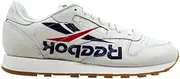 [Reebok] Men's CL Leather 3AM ATL Fashion Sneakers Lvrn White/Washed Blue/Primal Red