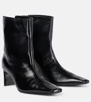 [Khaite] Khaite Ona 55 leather ankle boots AU 9.5 black