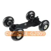 Black Desktop DSLR Camera Video Photography DV Rail Track Slider Table Dolly Car